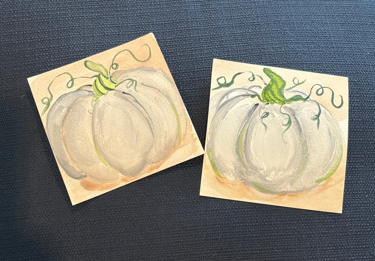 Coastal Pumpkin Artwork – Framed or Acrylic Block