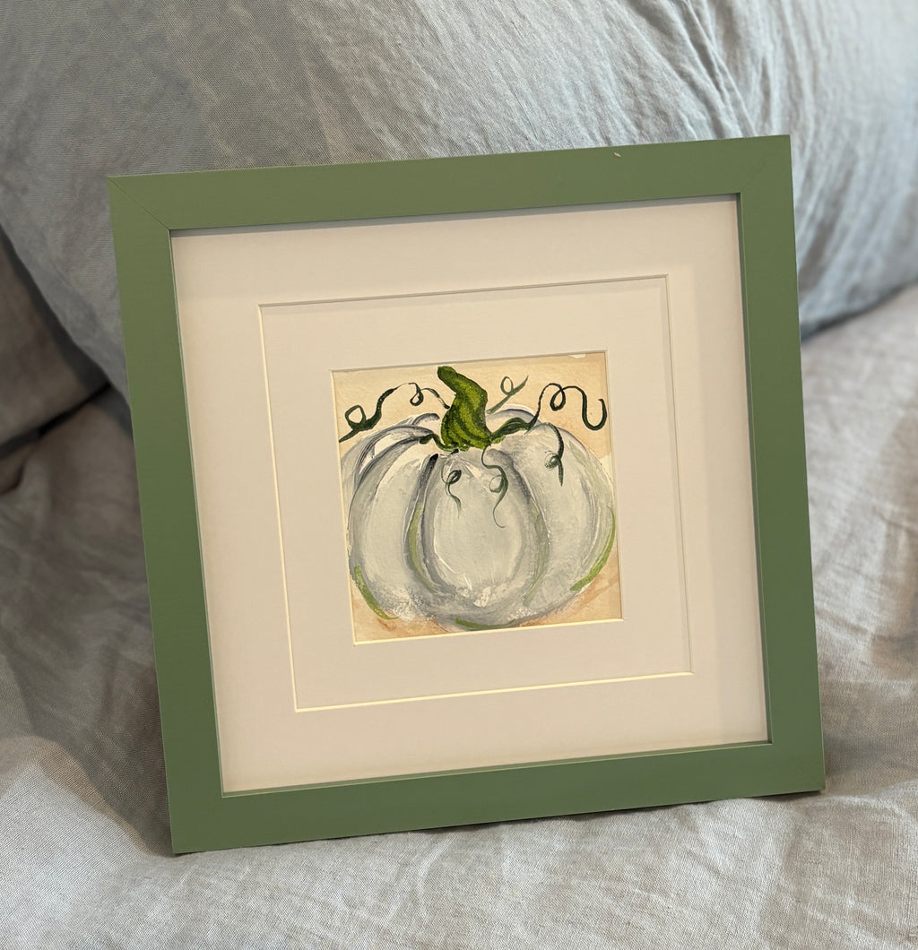 Coastal Pumpkin Artwork – Framed or Acrylic Block