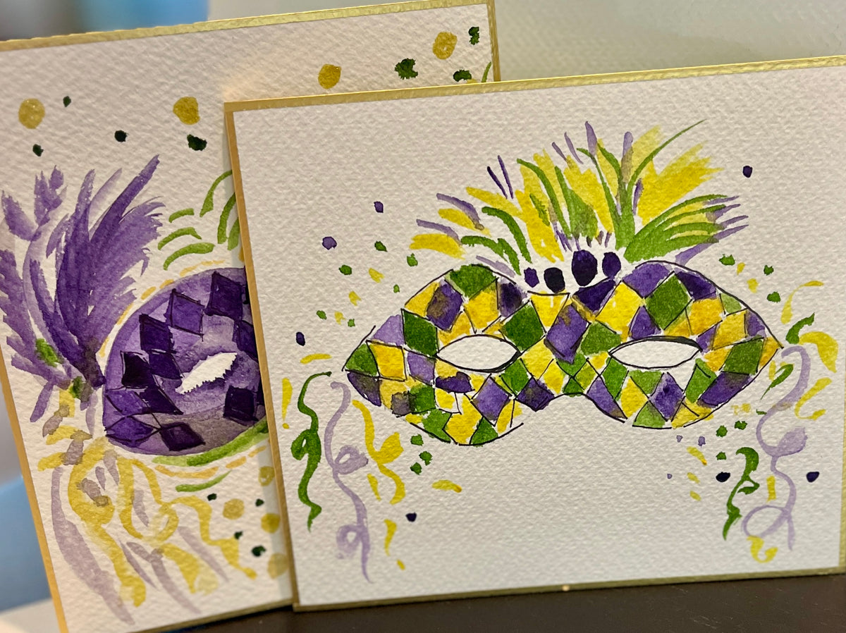 Mardi Gras Mask Painting