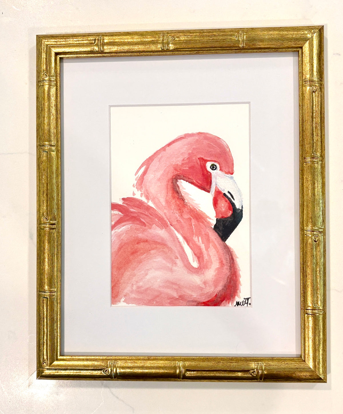 Framed Watercolor Bird Prints – Set of 2 Coastal Birds (5x7 Prints in 8x10 Bamboo Frames)