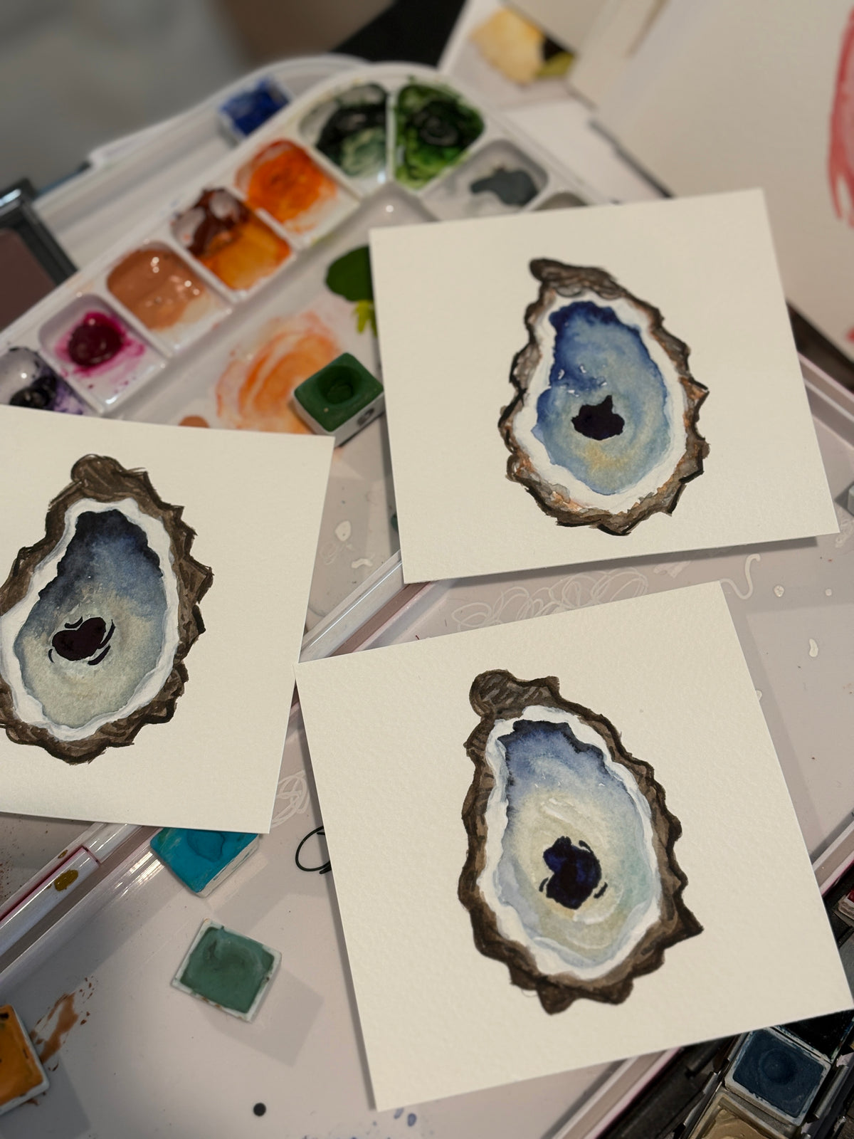 5x5 Original Oyster in Acrylic Block Frame